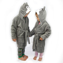 Load image into Gallery viewer, CozyRobe Hooded Fleece Toddler Robe
